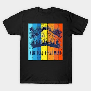 Vertical treatment vintage T-Shirt